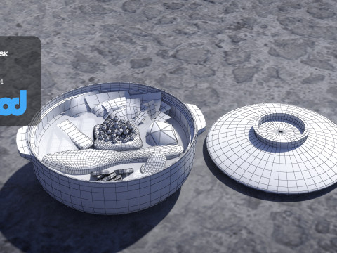 Japanese Hot Pot Modello 3D