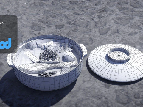 Japanese Hot Pot 3D Model