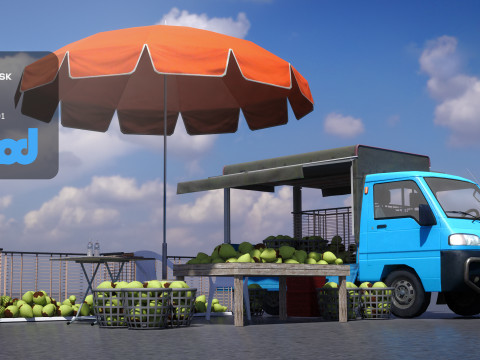 Coconut Truck Modèle 3D