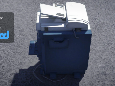 Photo Copying Machine 3D Model