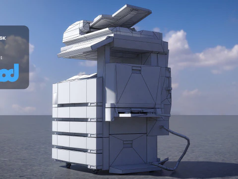 Photo Copying Machine 3D Model