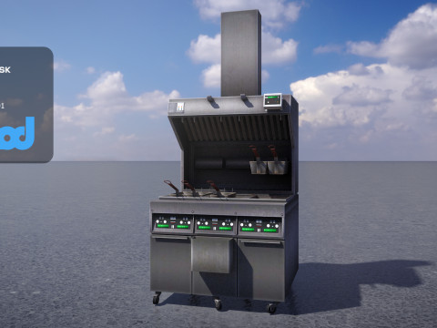 Deep Fryer Machine C 3Dモデル