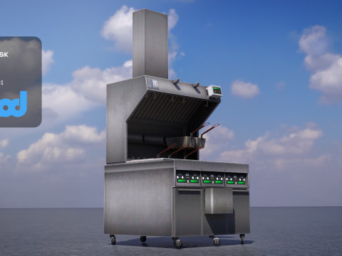 Deep Fryer Machine C 3D-Modell