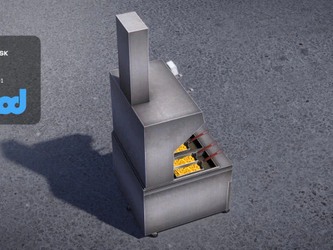 Deep Fryer Machine C 3D Model