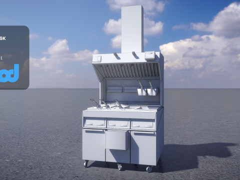 Deep Fryer Machine C 3D-Modell