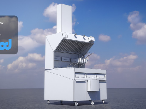 Deep Fryer Machine C 3D-Modell