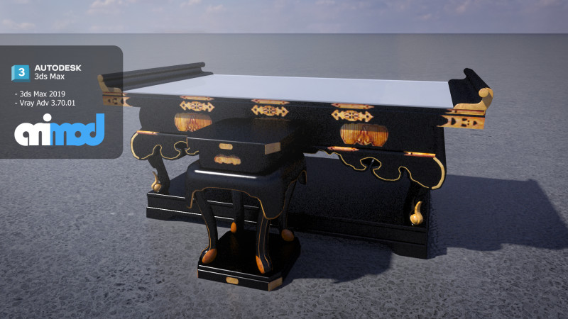 Altar Table Modello 3D .c4d .max .obj .3ds .fbx .stl .blend