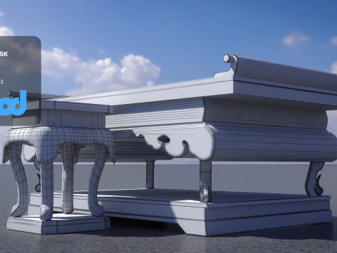 Altar Table 3D Model