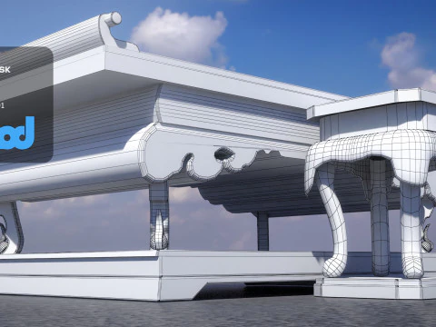 Altar Table 3D Model