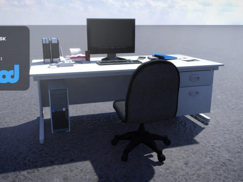Office Desk 3Dモデル