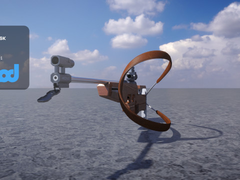 Biathlon Rifle 3D Model