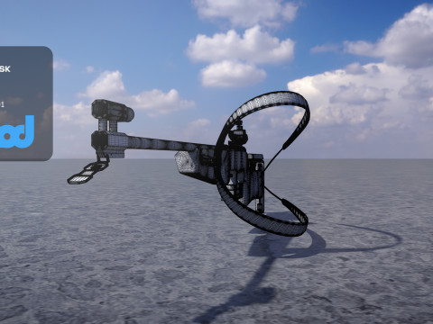 Biathlon Rifle Modelo 3D