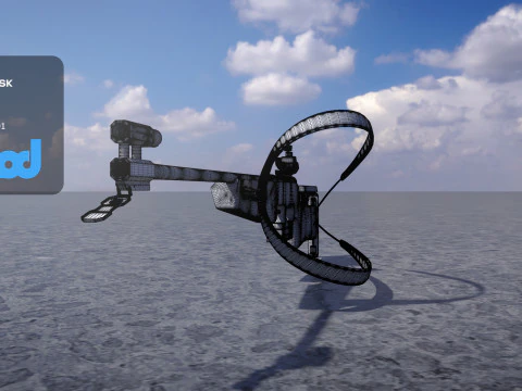Biathlon Rifle 3D Model