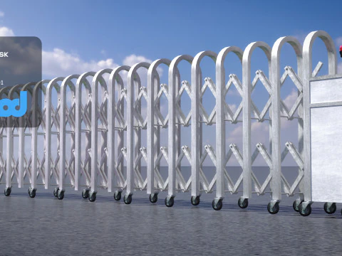 電動スライドゲート 3Dモデル