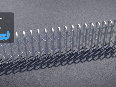 Sliding Electric Gates 3D Model