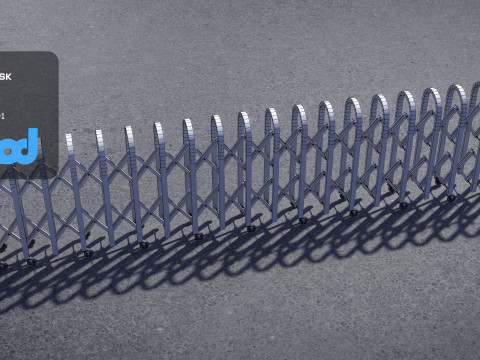 Sliding Electric Gates 3D Model