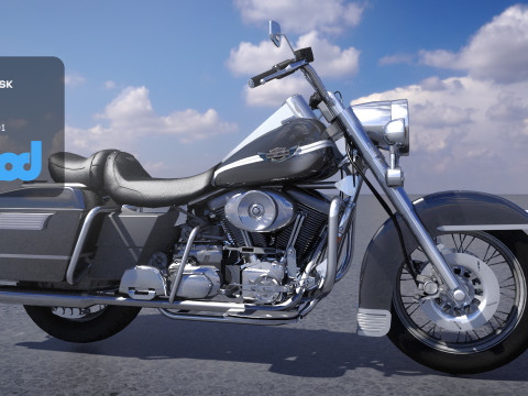 Classic Motorcycle Modèle 3D