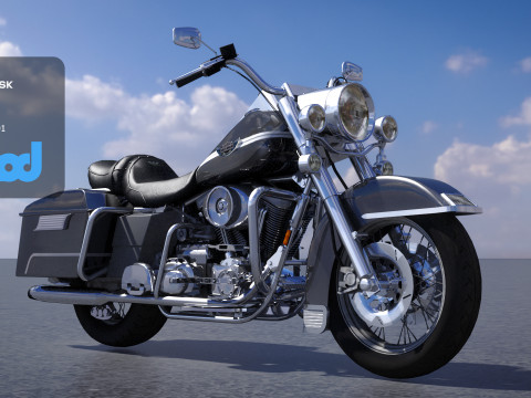 Classic Motorcycle 3D मॉडल