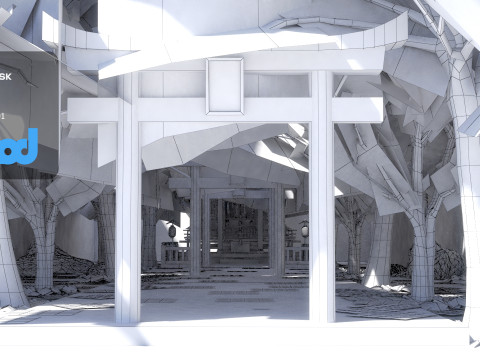 Japanese Small Shrine Temple 0002 3D Model