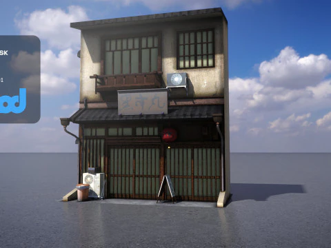 Maison de style japonais 0015 Modèle 3D