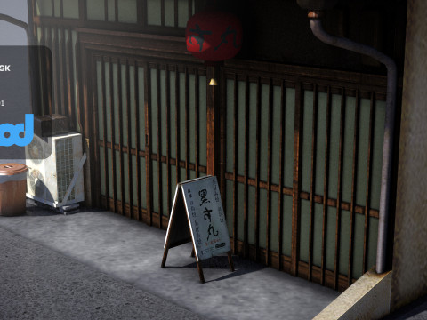 Japanese Style House 0015 3D Модель