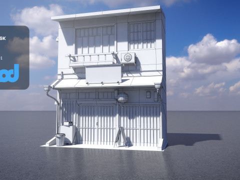 Japanese Style House 0015 3D Модель