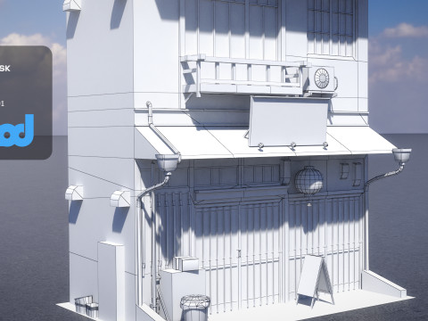 Japanese Style House 0015 3D Модель