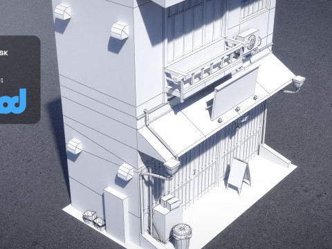 Japanese Style House 0015 3D Модель