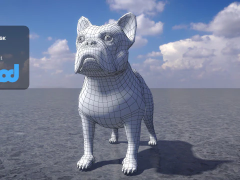 French Bulldog 3D Model