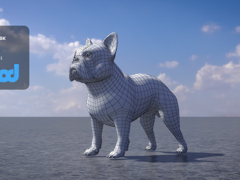 French Bulldog Modelo 3D