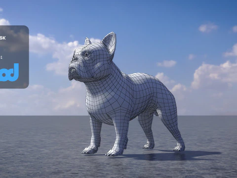 French Bulldog 3D Model