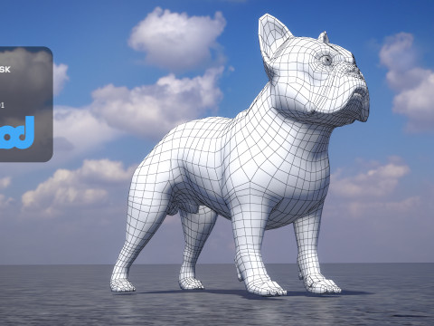 French Bulldog Modelo 3D