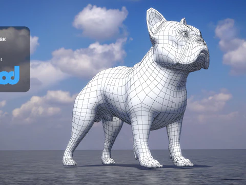 French Bulldog 3D Model