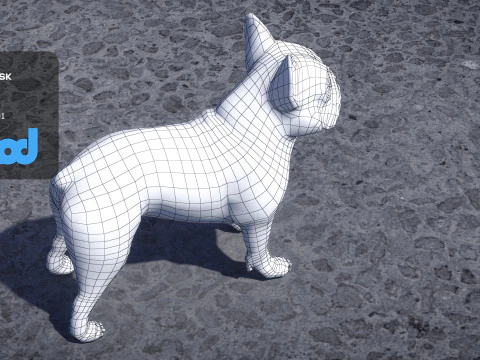 French Bulldog 3D Model
