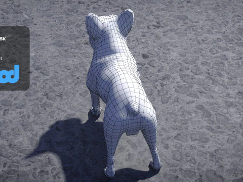 French Bulldog 3D Model