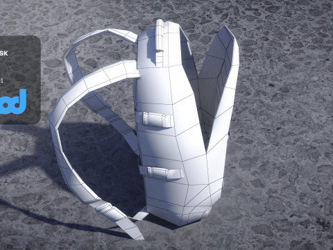 Backpack Opened 3D 模型
