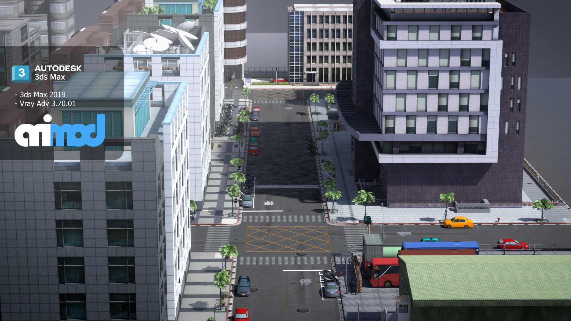 Tw Street 013 3D Model .c4d .max .obj .3ds .fbx .stl .blend