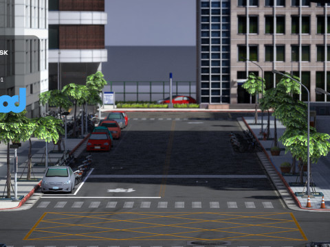 Tw Street 013 Model 3D