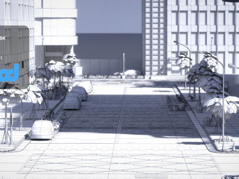 Tw Street 013 3D Model