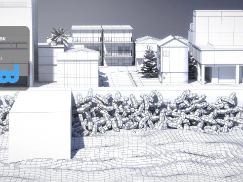 Countryside Street 01 3D Model