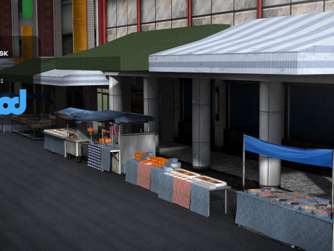 Tw Market 3D Модель