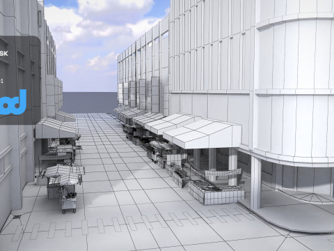 Tw Market 3D Модель
