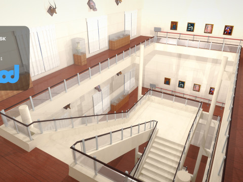 3 Floors Museum 3D Модель