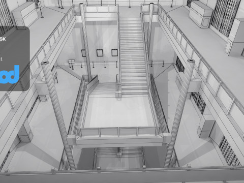 3 Floors Museum Modelo 3D