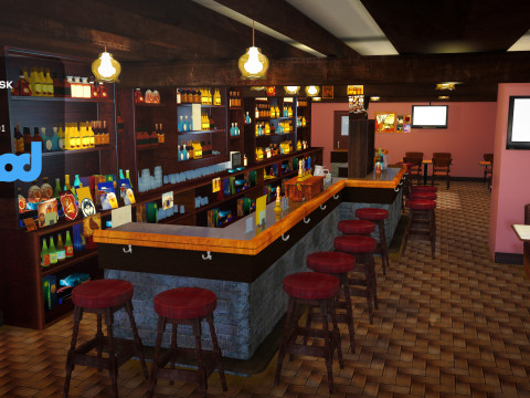 Bar 3Dモデル