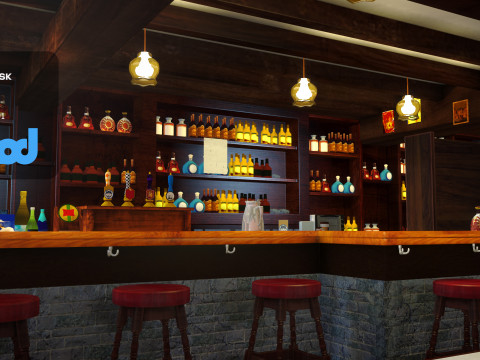 Bar 3D-Modell