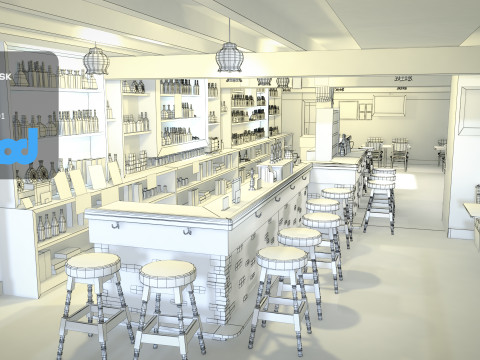 Bar 3D-Modell
