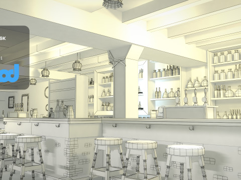 Bar 3D-Modell