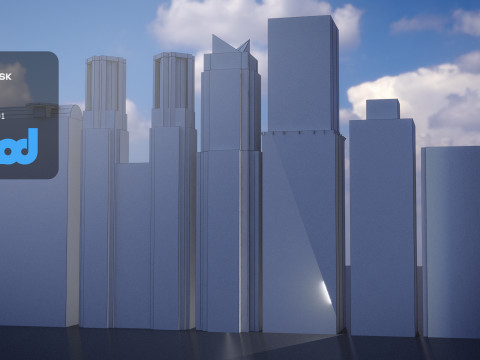 Modern Building in United States 3D Модель