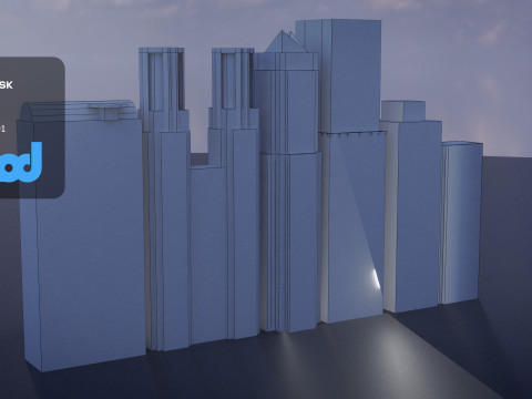 Modern Building in United States 3D Модель